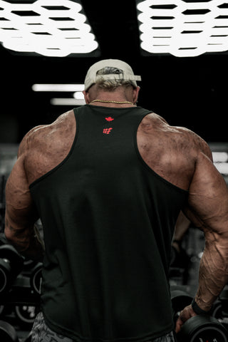 Fast-Dry Bodybuilding Workout Stringer - Black Canada Logo