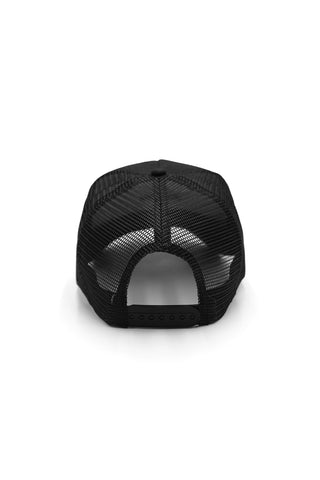 Snap Back Mesh Ball Cap - All Black