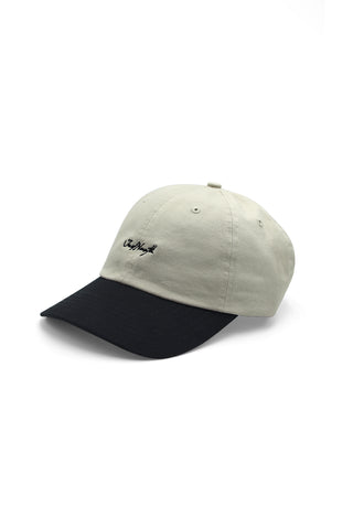 Vintage Two Tone Ball Cap - Khaki & Black