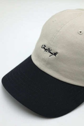 Vintage Two Tone Ball Cap - Khaki & Black