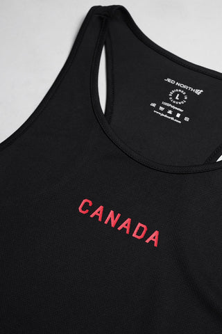 Fast-Dry Bodybuilding Workout Stringer - Black Canada Logo