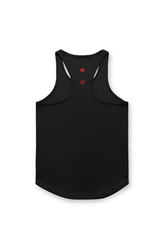 Fast-Dry Bodybuilding Workout Stringer - Black Canada Logo