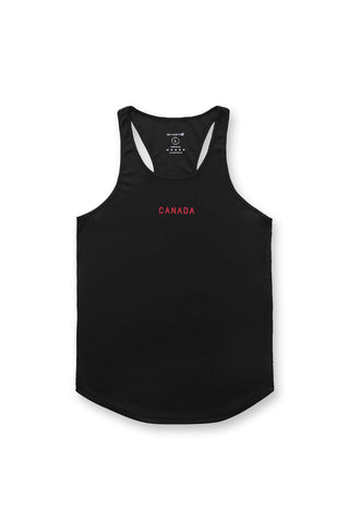 Fast-Dry Bodybuilding Workout Stringer - Black Canada Logo