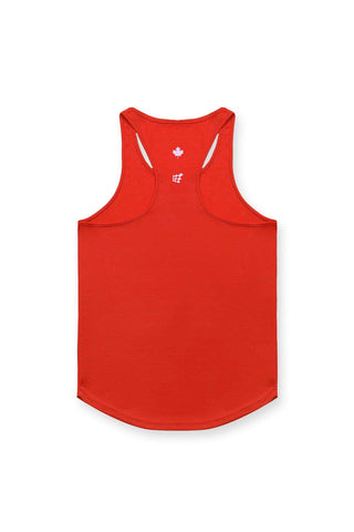 Fast-Dry Bodybuilding Workout Stringer - Red Canada Logo