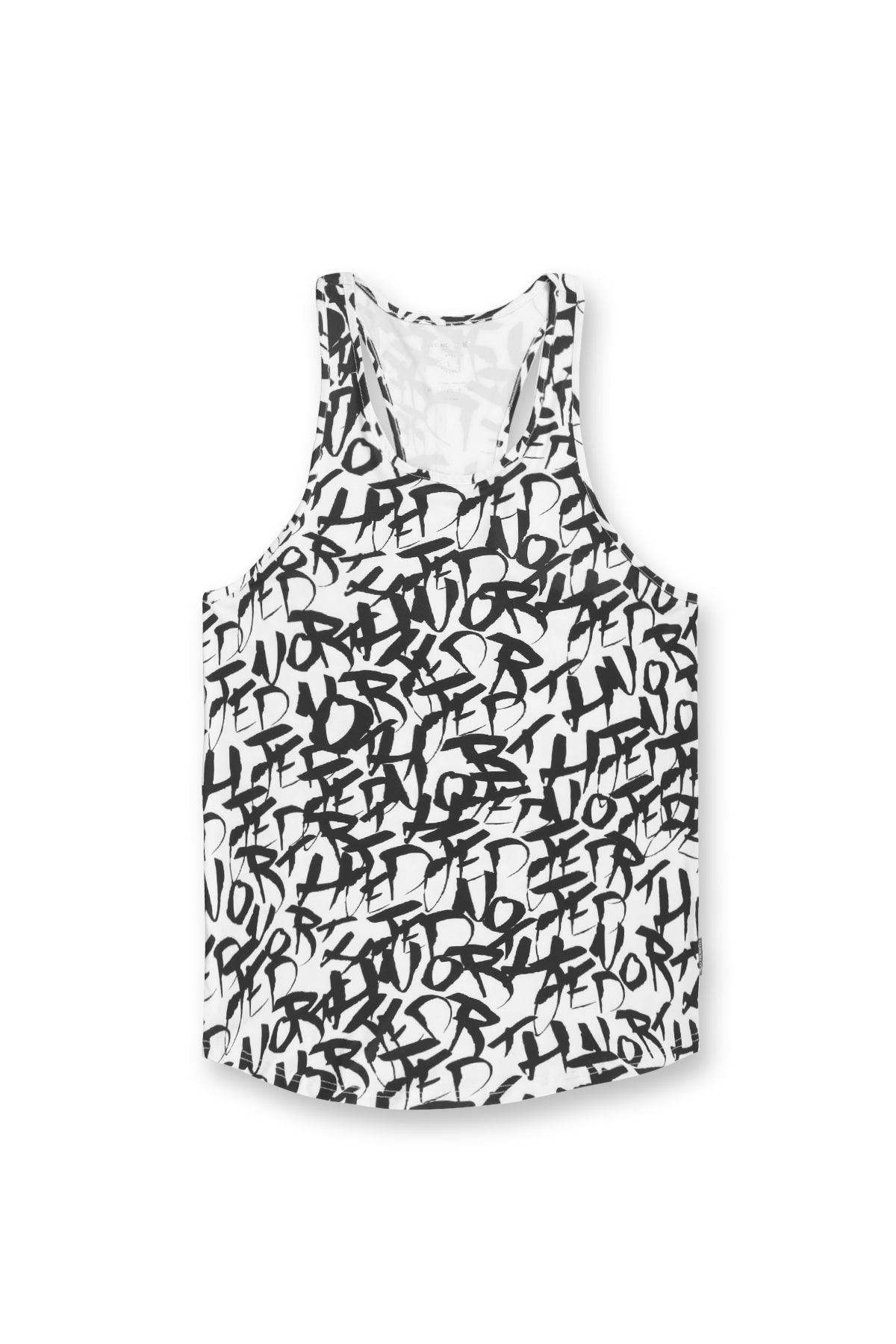 Graphic Muscle Stringer - Chaotic White - Jed North Canada