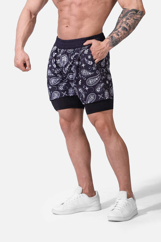 Pro 2-in-1 Active 7" Training Shorts - Paisley