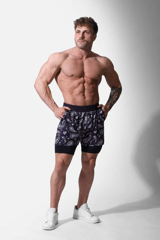 Pro 2-in-1 Active 7" Training Shorts - Paisley