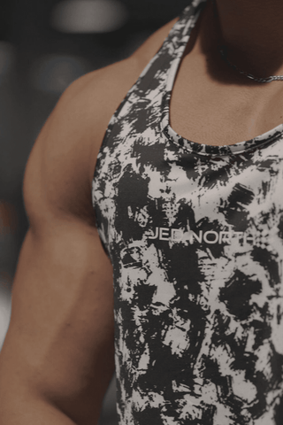 Graphic Muscle Stringer - B&W Paint Brush