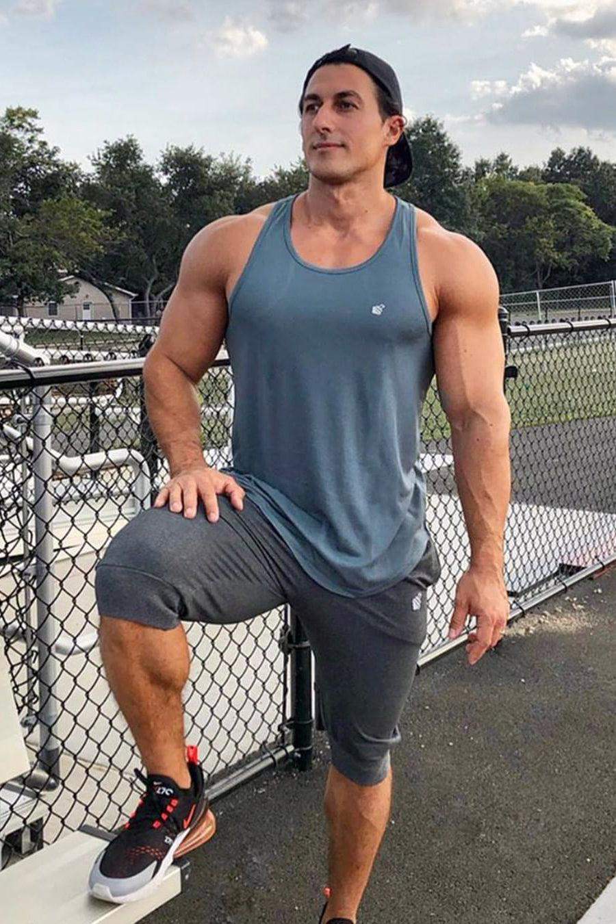 Dri-Fit Bodybuilding Workout Stringer - Gray - Jed North Canada